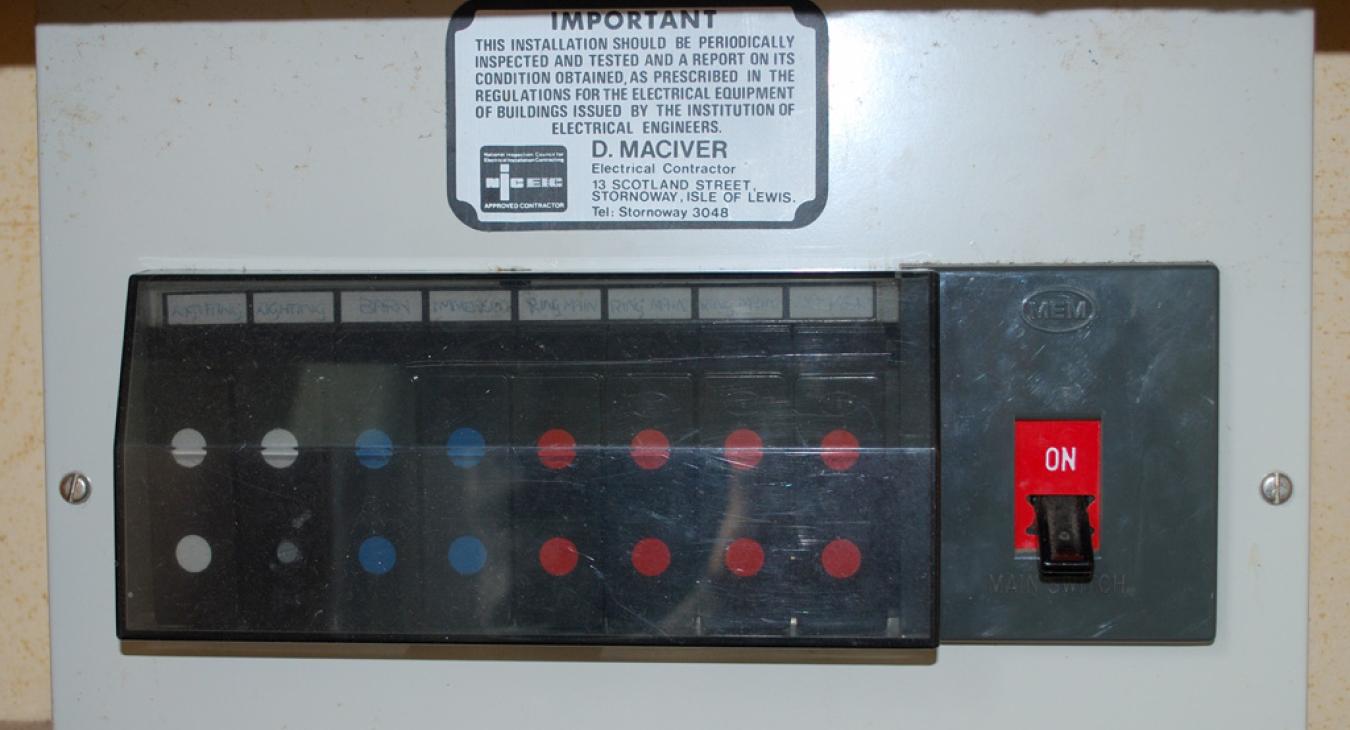 Old fuse box from 1977