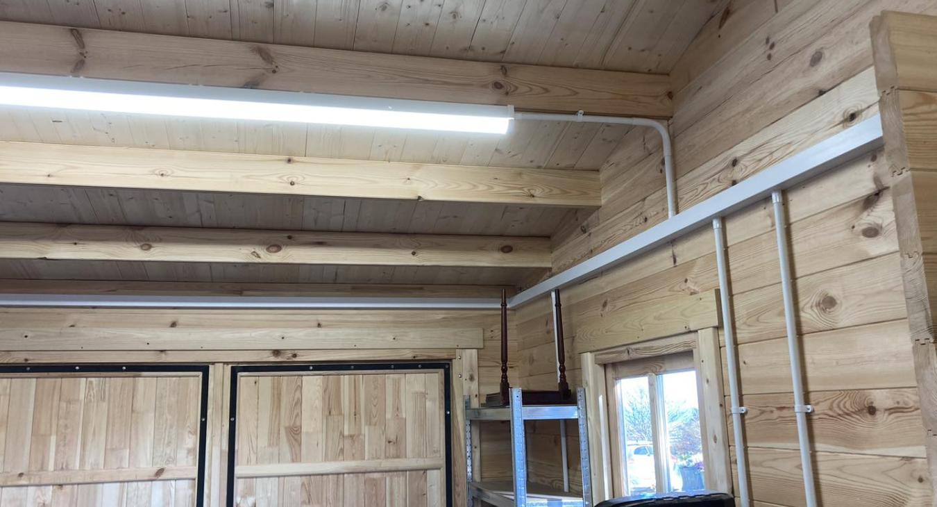 Log cabin electrical installation Hardie Electrical Ellon