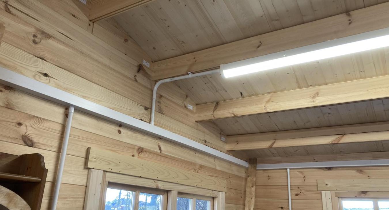 Log cabin electrical installation Hardie Electrical Ellon