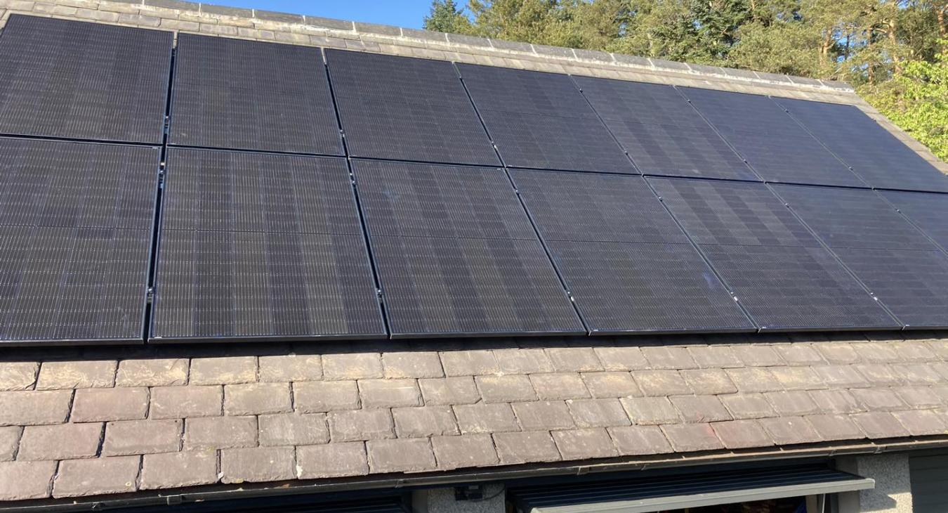 Hardie Electrical Solar PV panel Installation in Ellon