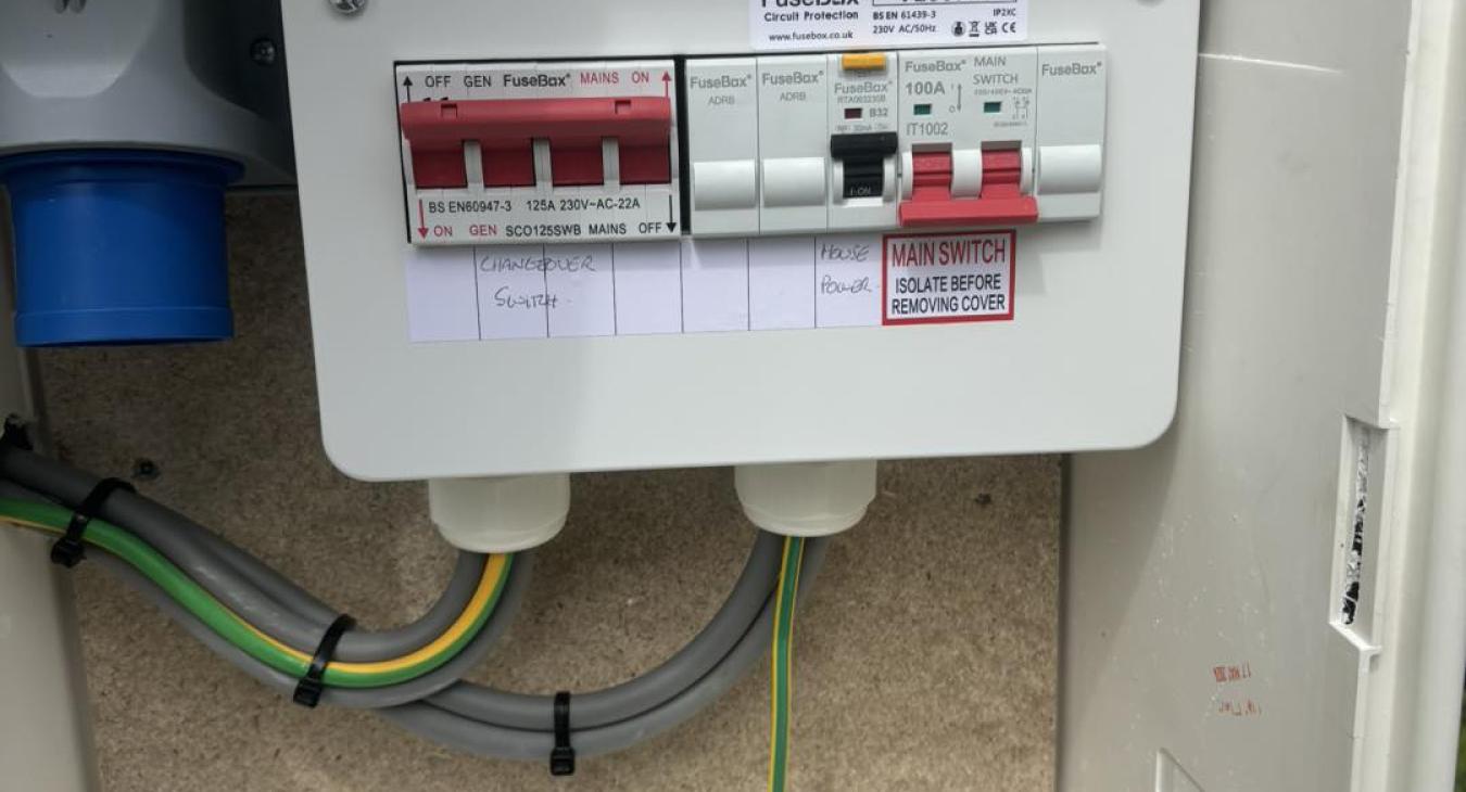 Changeover Switch Installation for Back-up Generator by Hardie Electrical, Aberdeen