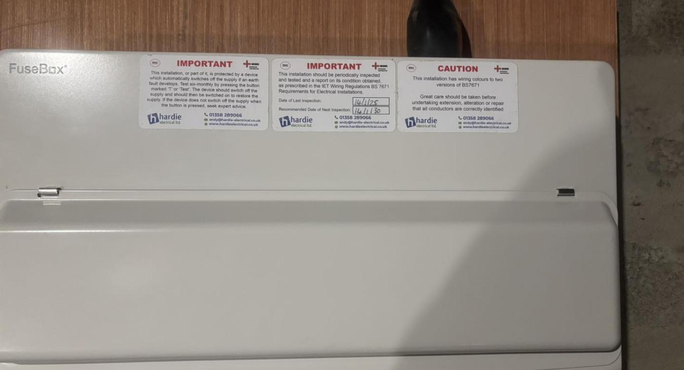 Consumer Unit Replacement, Aberdeen